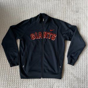 MENS NIKE MLB SAN FRANCISCO GIANTS TRACK WARMUP FULL ZIP JACKET SMALL GENUINE
